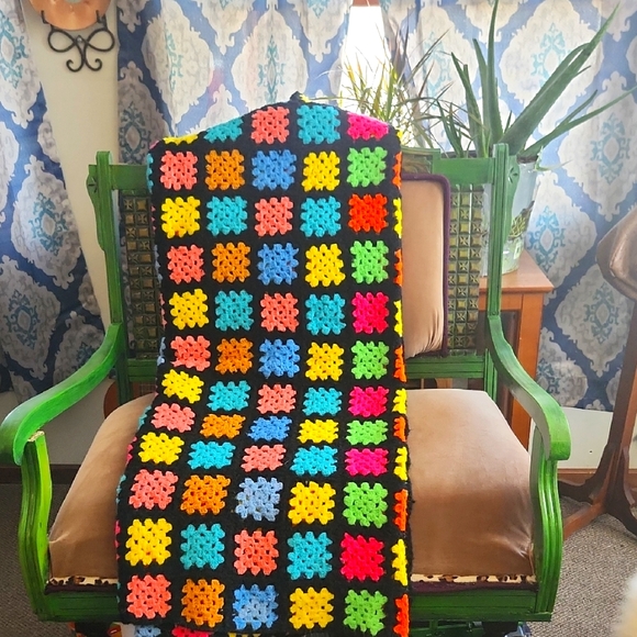 Other - Colorful Crochet Blanket